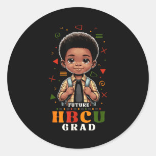 Future hbcu grad history black boy graduation hbcu classic round sticker