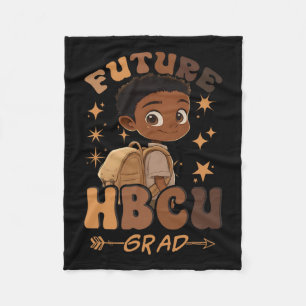 Future Hbcu Grad History Black Boy Graduation Hbcu Fleece Blanket