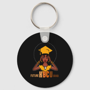 Future Hbcu Grad History Black College Girl Women Key Ring