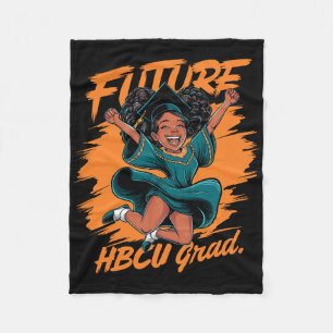 Future Hbcu Grad History Black College Youth Kids Fleece Blanket