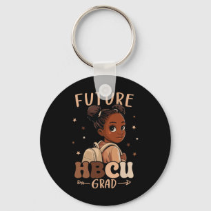 Future Hbcu Grad Kids Black Girl Afro Black Histor Key Ring
