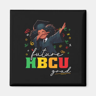 Future Hbcu Grad Shirt Kids - Dabbing Girl Graduat Magnet