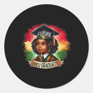 Future Hbcu Graduate Pride Black Kids Black Histor Classic Round Sticker