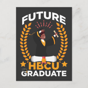 Future HBCU Graduation Black African Student Postcard