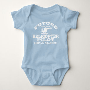 Future Helicopter Pilot Like My Grandpa Baby Bodys Bodysuit