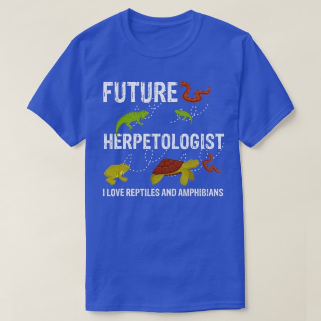 Future Herpetologist Reptiles and Amphibians Biolo T-Shirt (Design Front)