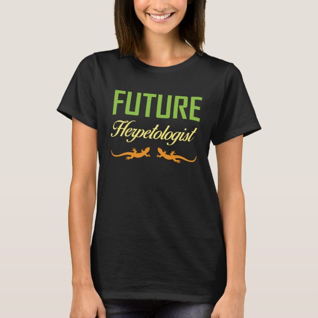 Future Herpetologist Reptiles and Amphibians Kids  T-Shirt (Front)