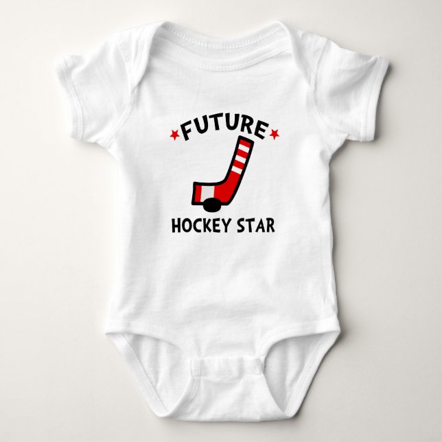Future Hockey Star Baby Bodysuit (Front)