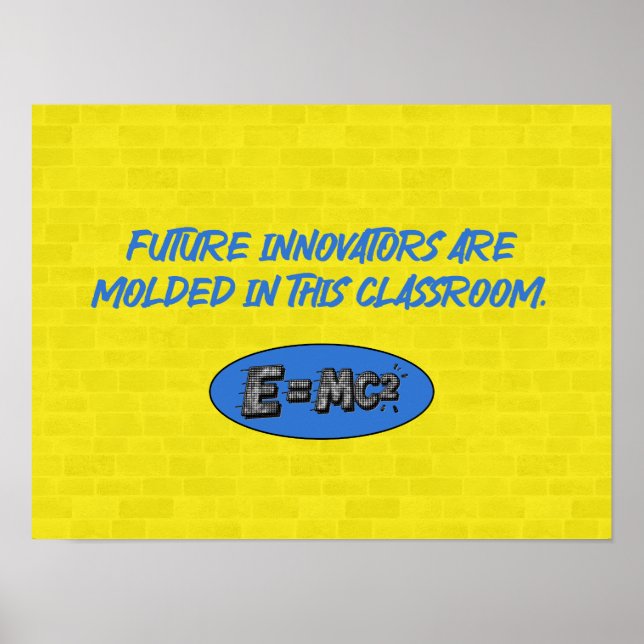 Future Innovators Molded Here | Science Classroom Poster (Front)