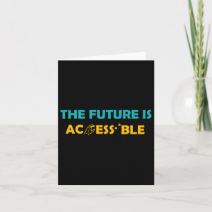 Future Is Accessible Braille American Sign Languag Card