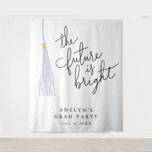 Future Is Bright White Tassel Modern Tapestry