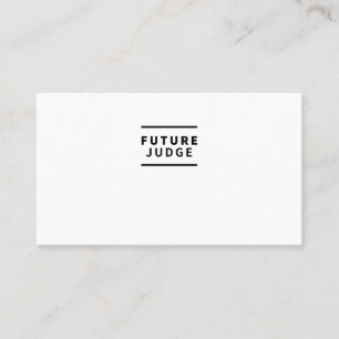 Future judge business card
