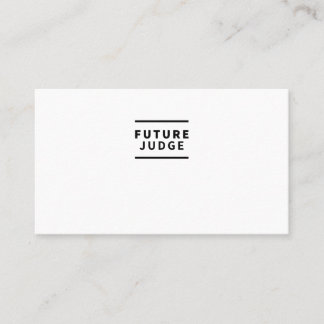 Future judge business card