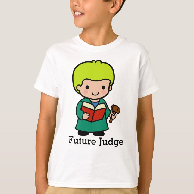 Future Judge with Book and Gavel T-Shirt (Front)