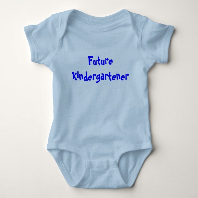 Future Kindergartener boy Baby Bodysuit (Front)