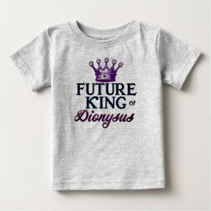 Future King of Dionysus Baby Romper Mardi Gras T-Shirt
