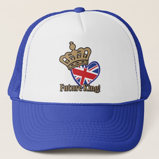 Future King UK Heart Trucker Hat (Front)