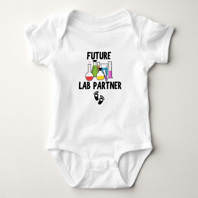Future Lab Partner Baby Science Baby Baby Bodysuit (Front)