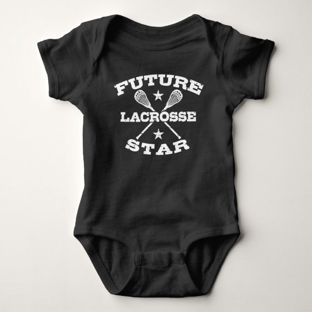 Future Lacrosse Star Baby Bodysuit (Front)