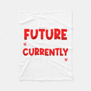 Future Ladies Man Current Mamas Boy Valentines D  Fleece Blanket