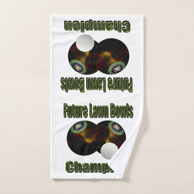 Future Lawn Bowls Champion, Hand Towel (Hand Towel)