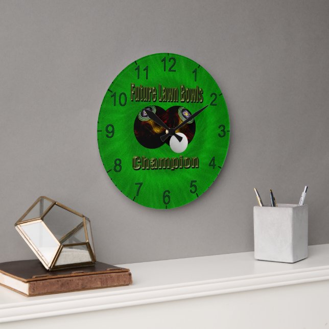 Future Lawn Bowls Champion, Wall Clock (Office)