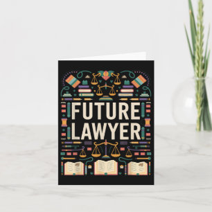 Future Lawyer Graduation School Kids Toddler Women Card