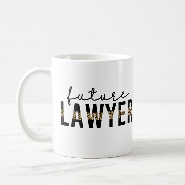 Future Lawyer Law School Student Gift Coffee Mug (Left)