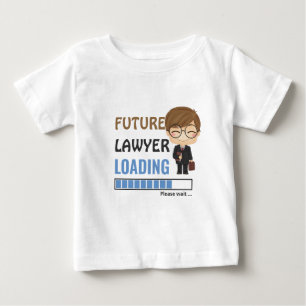 Future Lawyer Loading   Toddler First Birthday Boy Baby T-Shirt