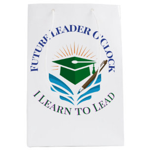 Future Leader O'Clock – Learn to Lead Motivation Medium Gift Bag