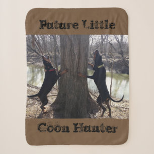 Future Little Coon Hunter Sherpa Blanket