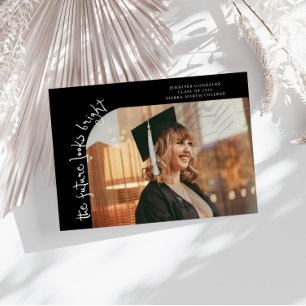 Future Looks Bright Black Curved Photo Announcement