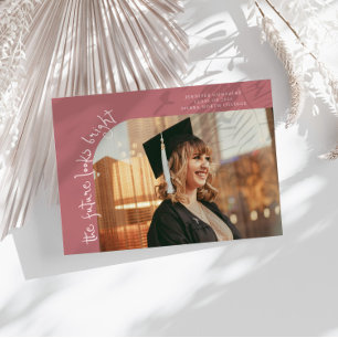 Future Looks Bright Pink Curved Photo Announcement