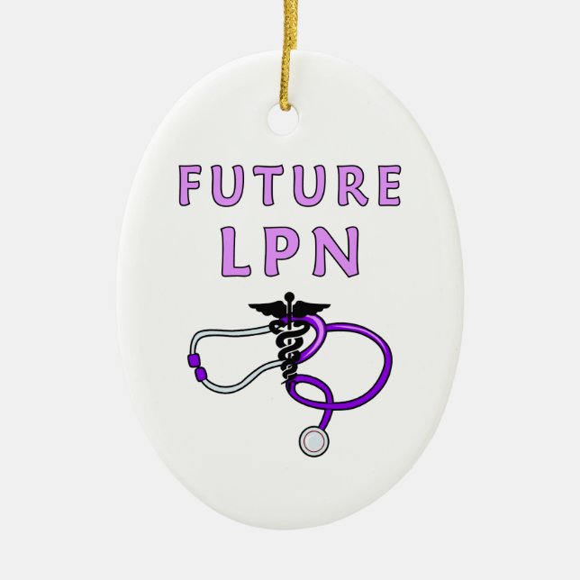 Future LPN Ceramic Tree Decoration (Front)