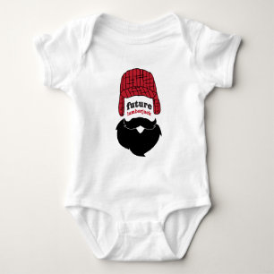 Future lumberjack baby bodysuit