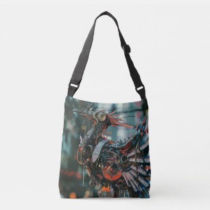 Future machine peacock crossbody bag