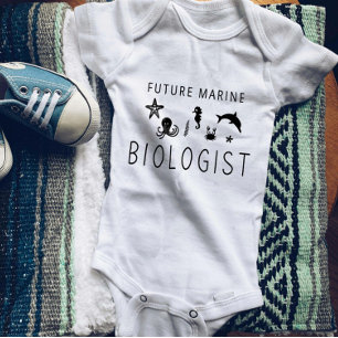 Future Marine Biologist Cute Marine Biology Baby Bodysuit