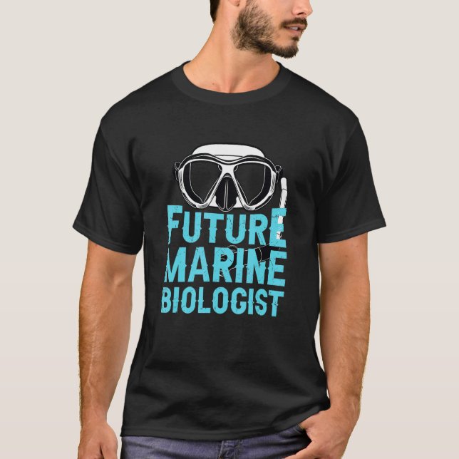 Future Marine Biologist Marine Biology Scuba Divin T-Shirt (Front)