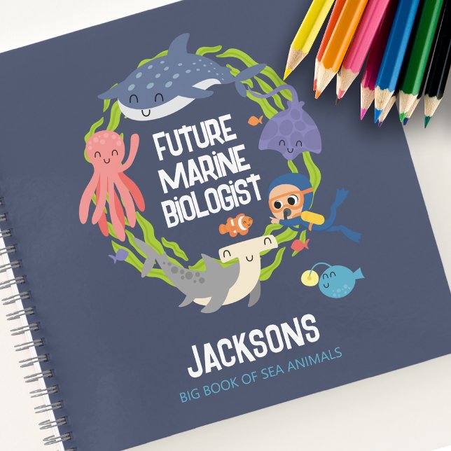 Future Marine Biologist Photo Spiral Notebook (Creator Uploaded)