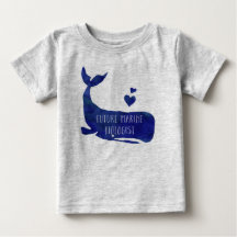 Future Marine Biologist Whale Baby Football Jersey