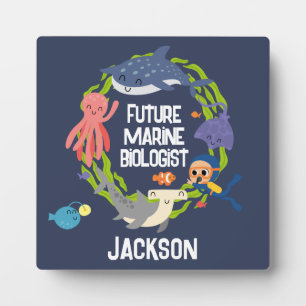 Future Marine Biologist With Name Plaque