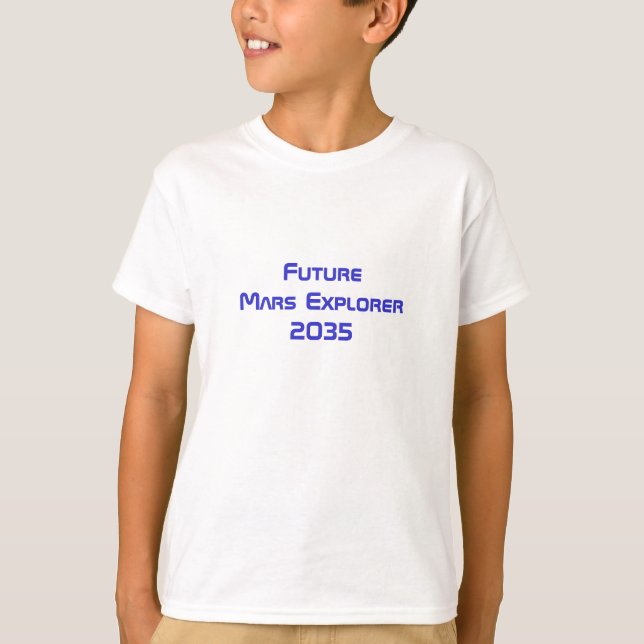 Future Mars Astronaut Explorer Space Travel Tshirt (Front)