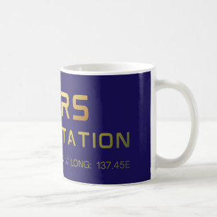 Future Mars Space Station graphic tee with sci‑fi Coffee Mug