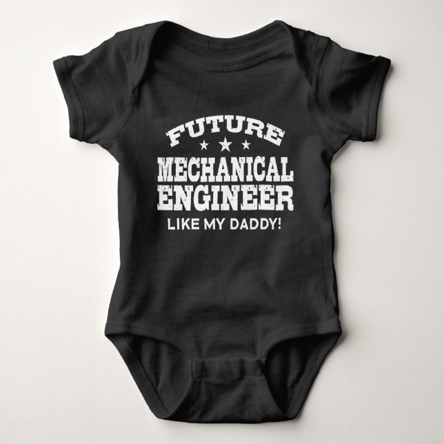 Future Mechanical Engineer Baby Bodysuit (Front)