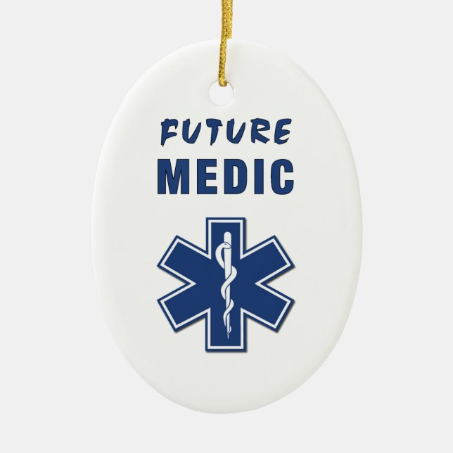 Future Medic Ceramic Ornament (Front)