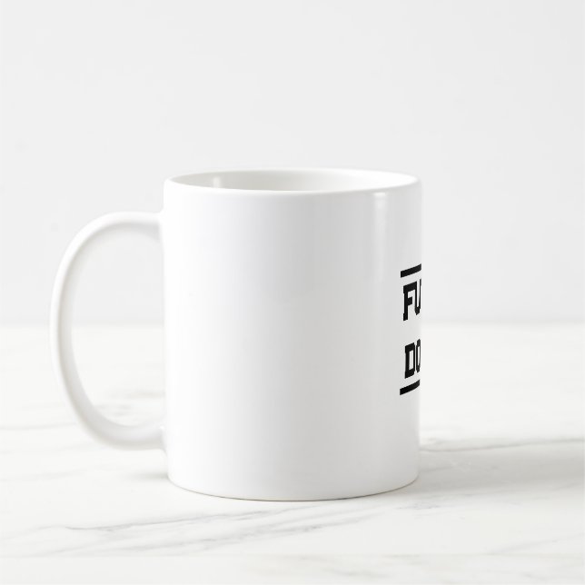 Future Medical Title Minimal Text Design Coffee Mug (Left)