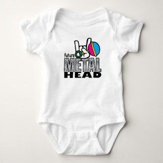 Future Metal Head crawler. Baby Bodysuit