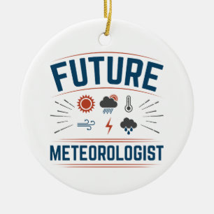 Future Meteorologist Ceramic Ornament
