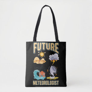 Future Meteorologist Cute Weather Watcher Tote Bag