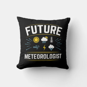 Future Meteorologist Meteorology Student Weather Cushion